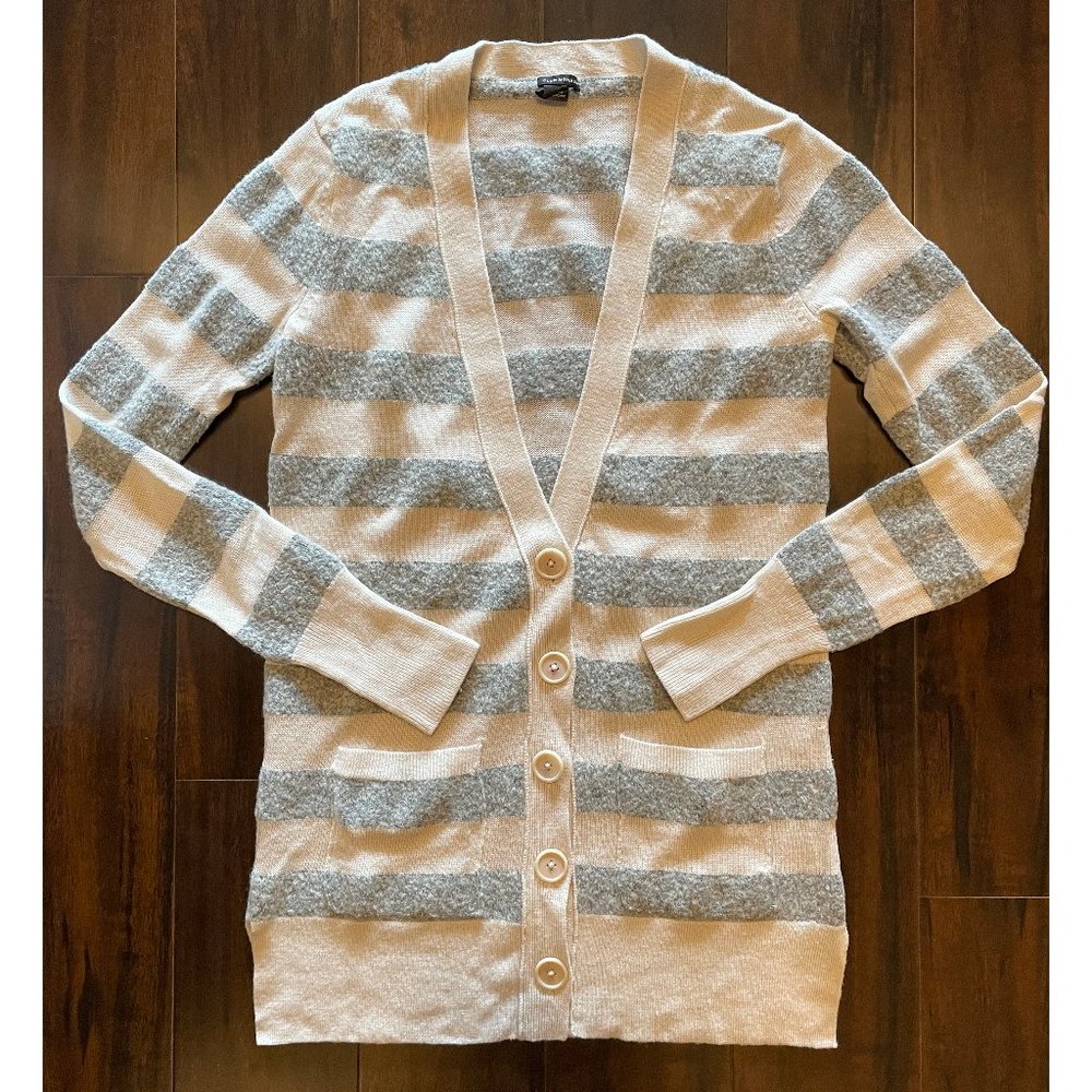 NEW! Club Monaco Wool Blend Stripe Cardigan S